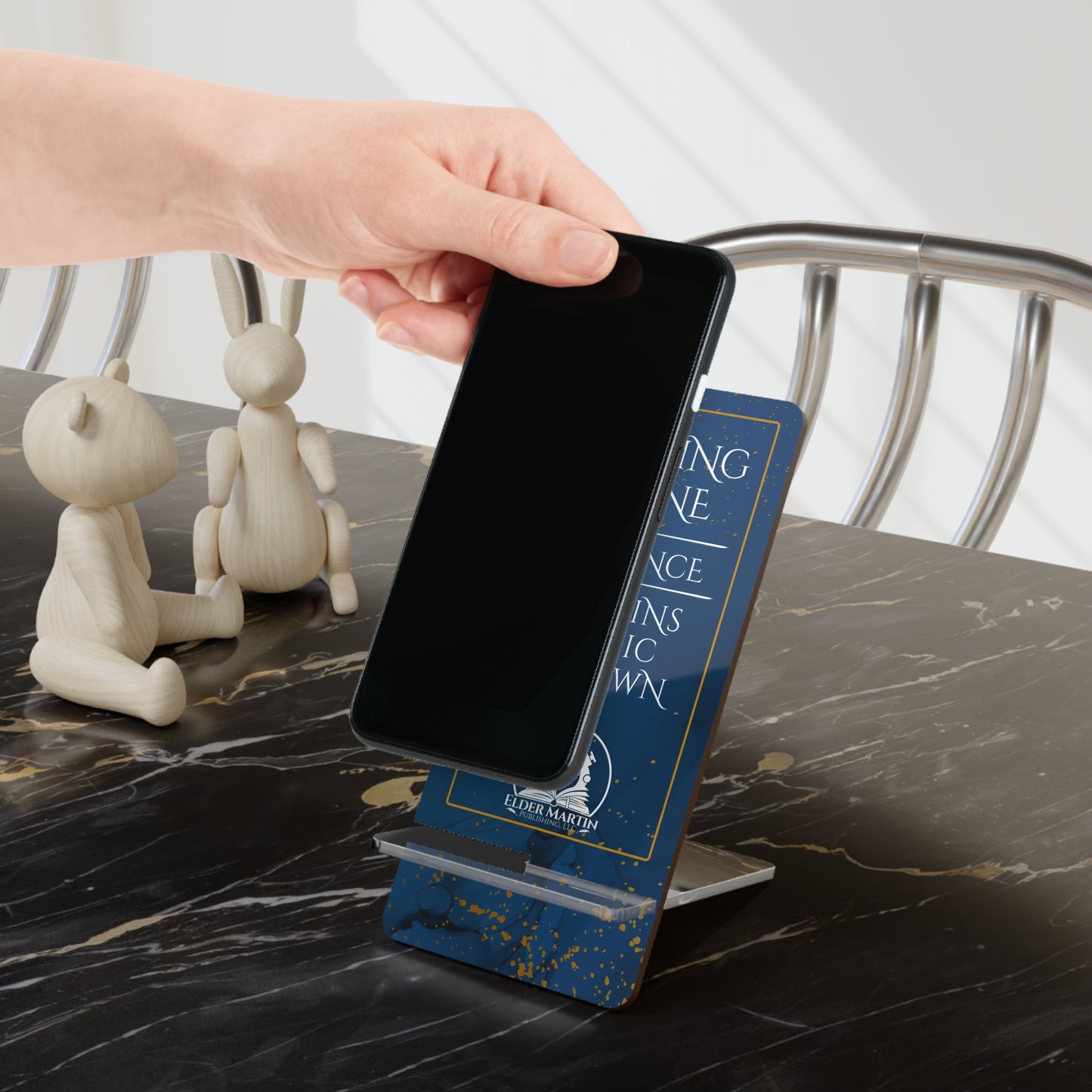 Sending Stone Smartphone Display Stand - Martial Marble