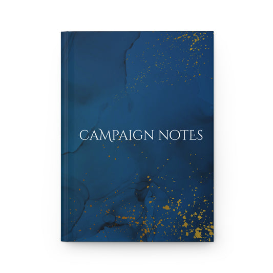Campaign Notebook, Hardcover Journal, lined - Martial Marble