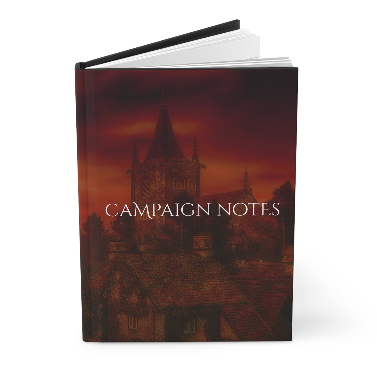 Campaign Notebook, Hardcover Journal, lined - Vampire Village