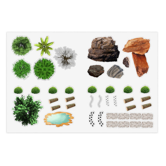 Scatter Terrain Sticker Sheet Bundle - 5pcs - Nature
