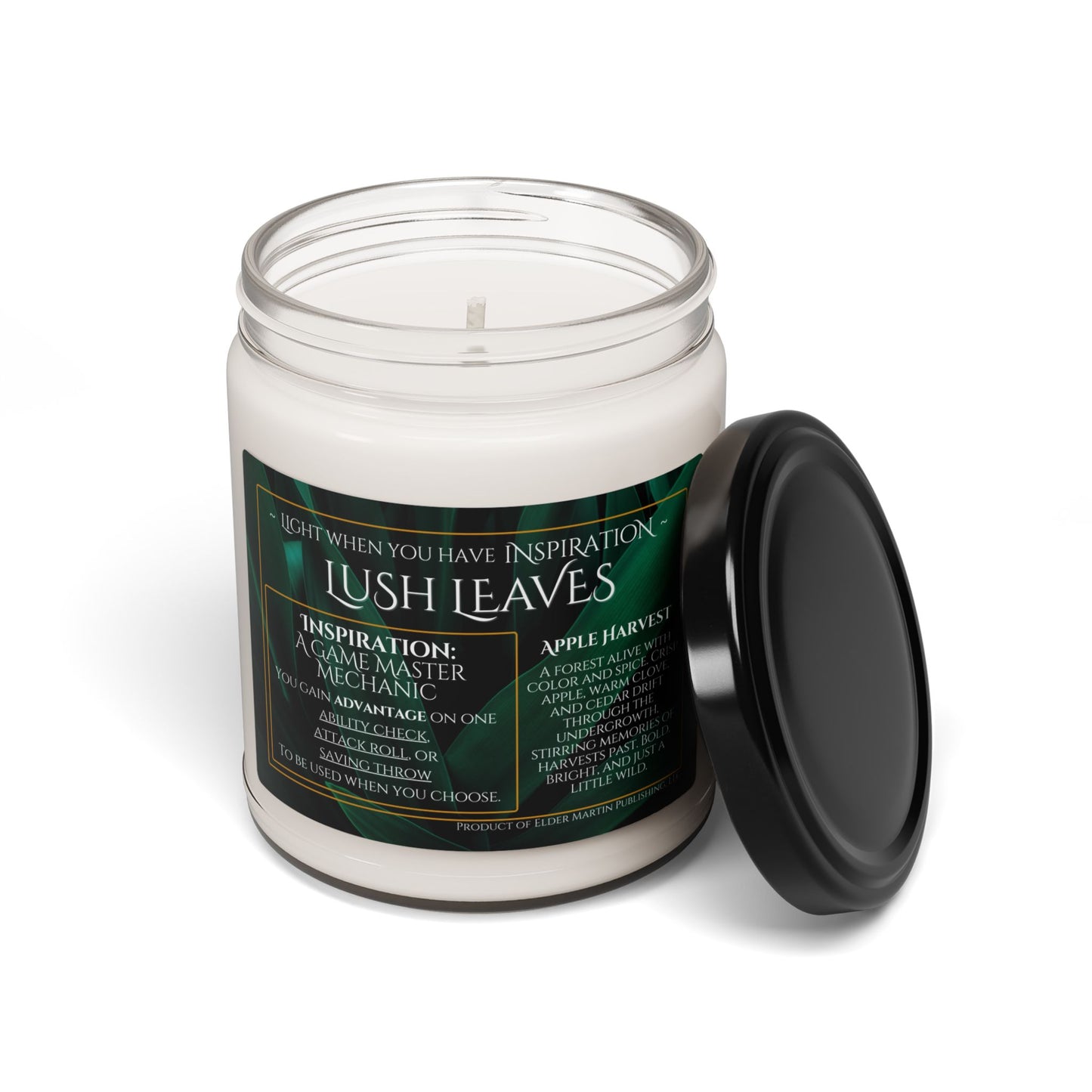 Inspiration Soy Candle | 9oz Lush Leaves - Apple Harvest Scent