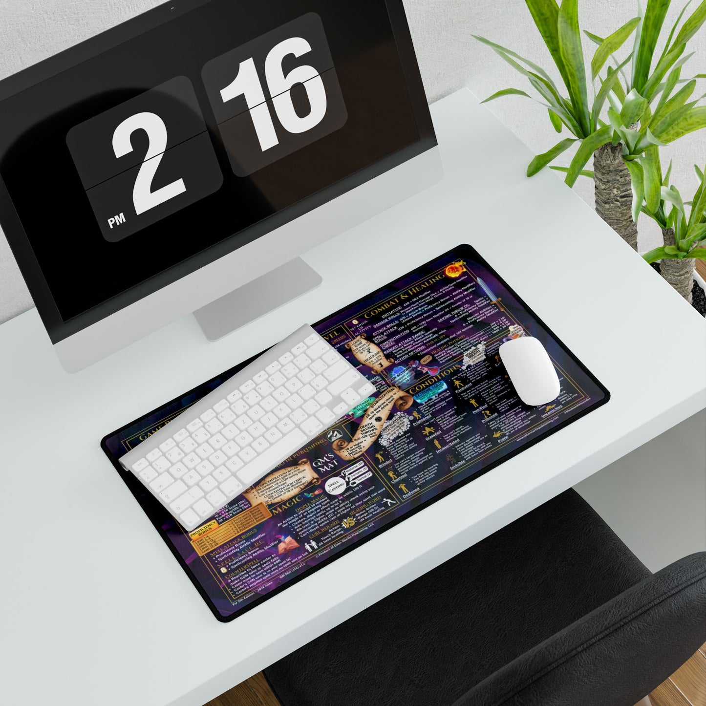 Game Master Deskmat for 5th Edition 2014 Mechanics, standard size, Cyber Fronds