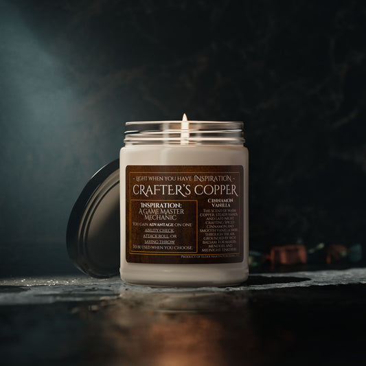 Inspiration Soy Candle | 9oz Crafter's Copper - Cinnamon Vanilla Scent