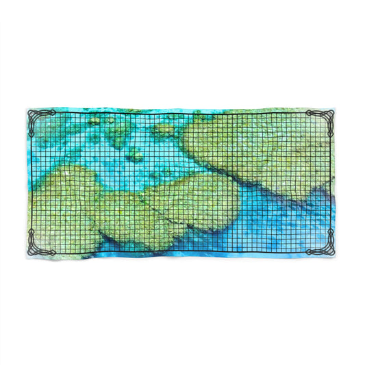 Table Top Terrain Beach Towel, Islands
