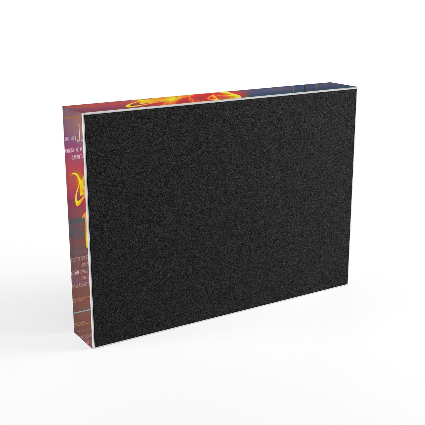 Acrylic Spell Block - FIREBALL - Seaside Sunset