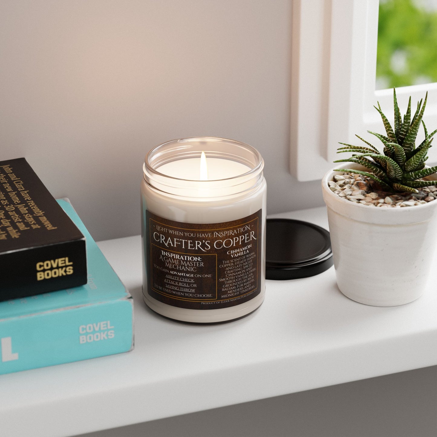 Inspiration Soy Candle | 9oz Crafter's Copper - Cinnamon Vanilla Scent