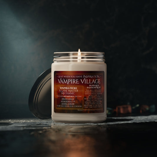 Inspiration Soy Candle | 9oz Vampire Village - Peppered Passionfruit Scent