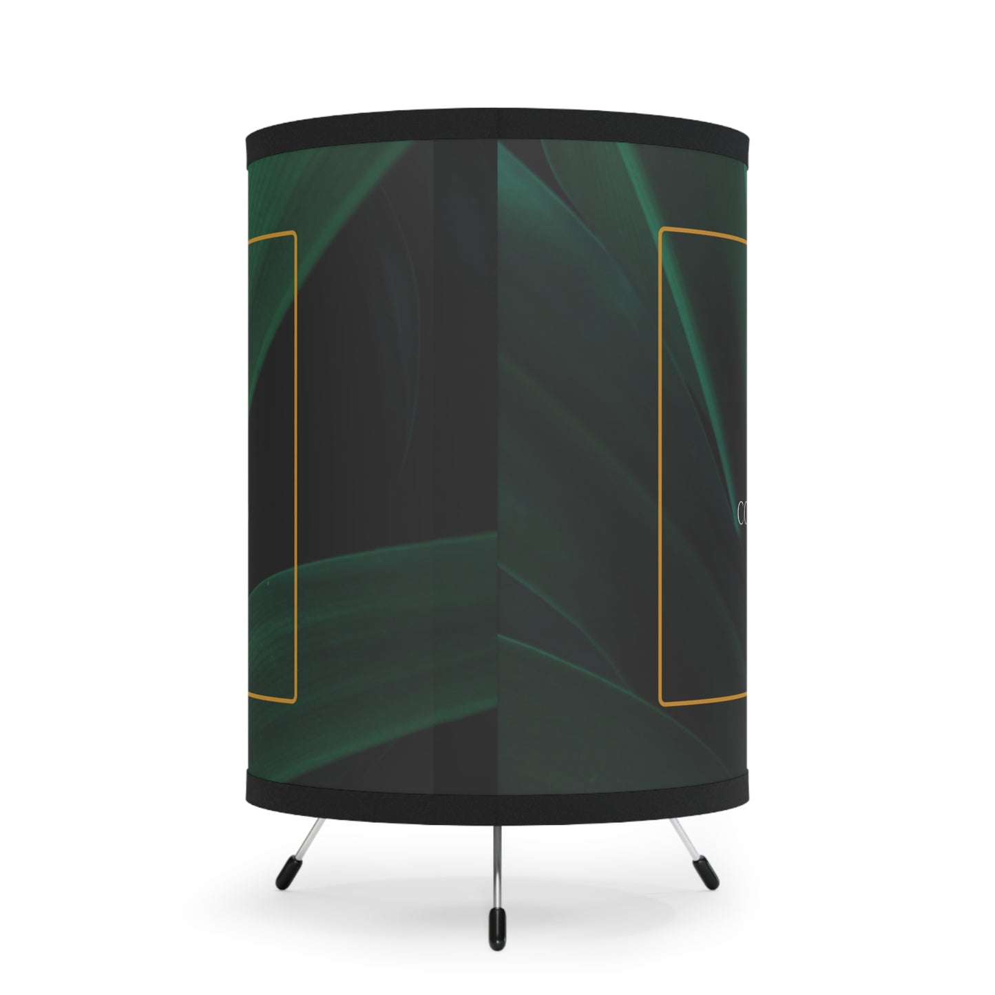 Light Spell Tripod Lamp with High-Res Printed Shade - Lush Leaves