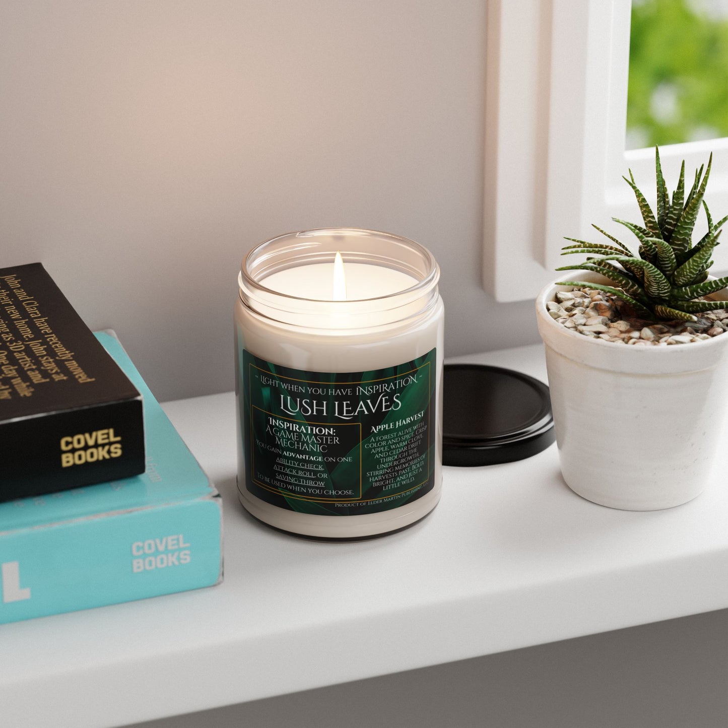 Inspiration Soy Candle | 9oz Lush Leaves - Apple Harvest Scent