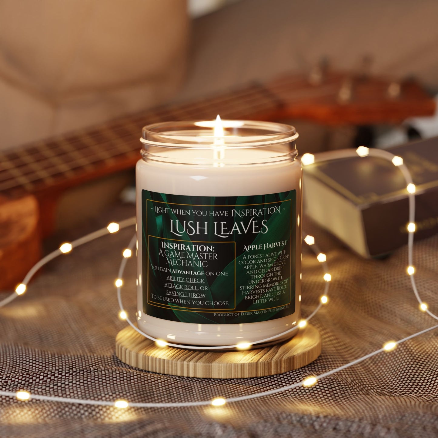 Inspiration Soy Candle | 9oz Lush Leaves - Apple Harvest Scent
