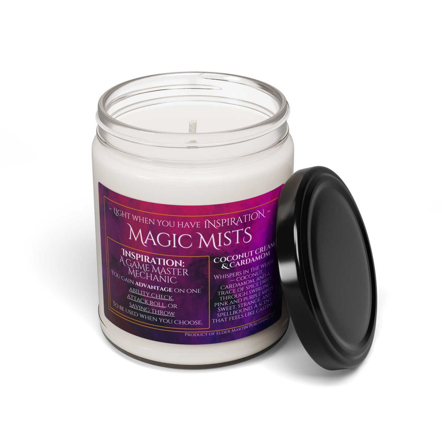 Inspiration Soy Candle | 9oz Magic Mists - Coconut Cream & Cardamom Scent
