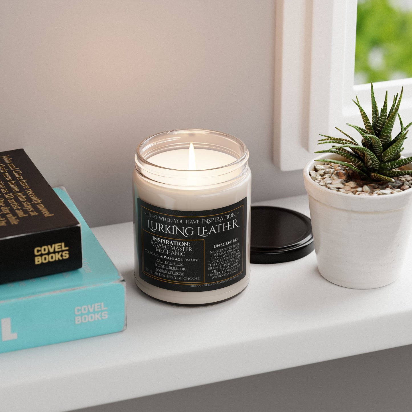 Inspiration Soy Candle | 9oz Lurking Leather - UNScented