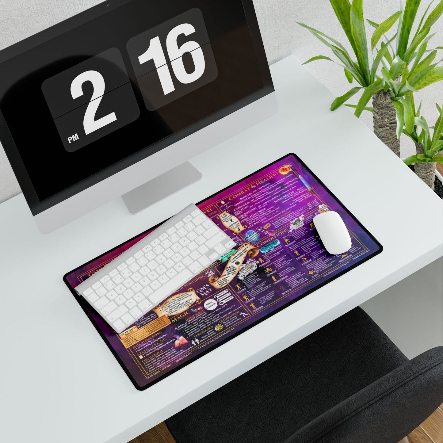 Game Master Deskmat for 5th Edition 2014 Mechanics, standard size, Magic Mists