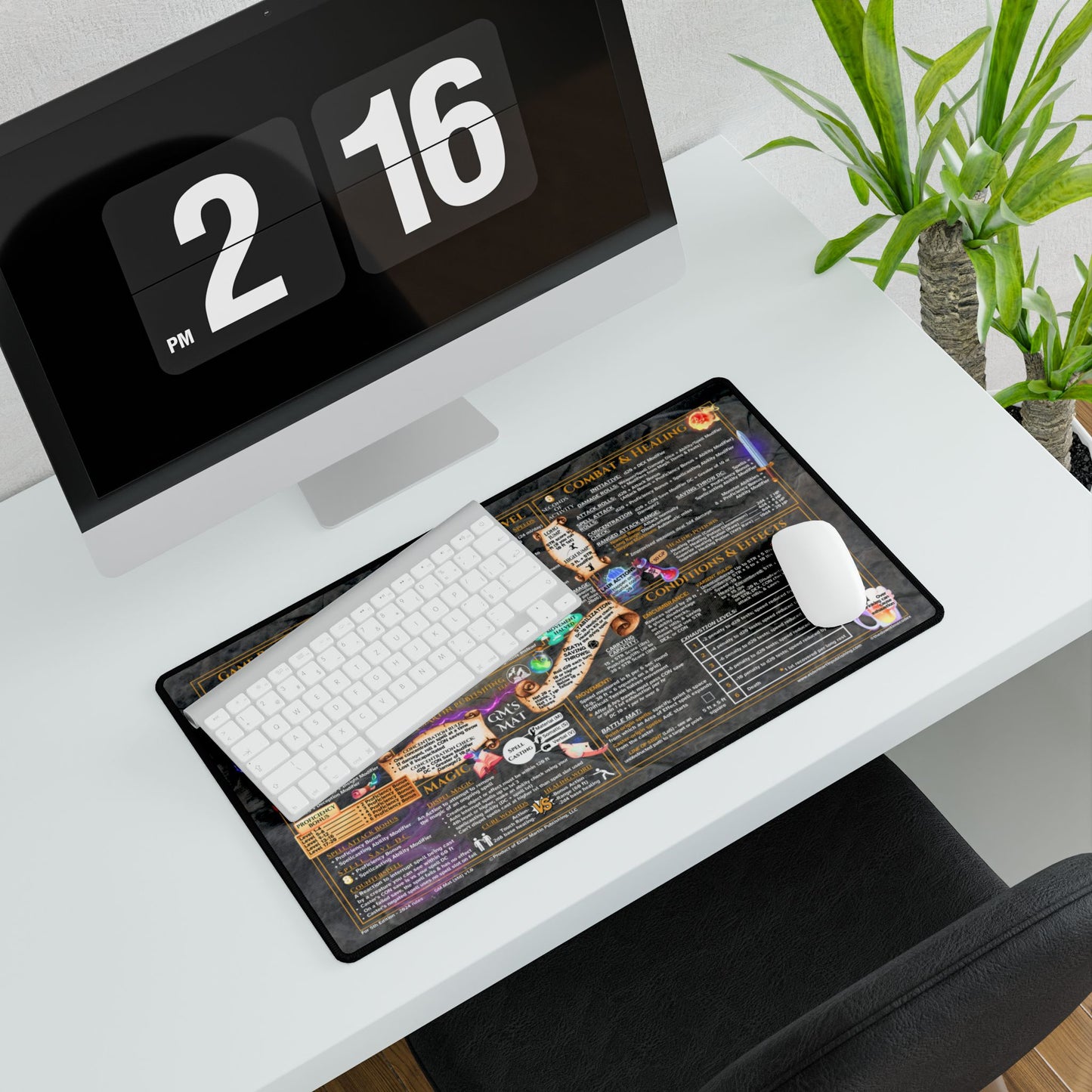 Game Master Deskmat for 5th Edition 2024 Mechanics, standard size, Dungeon Deep