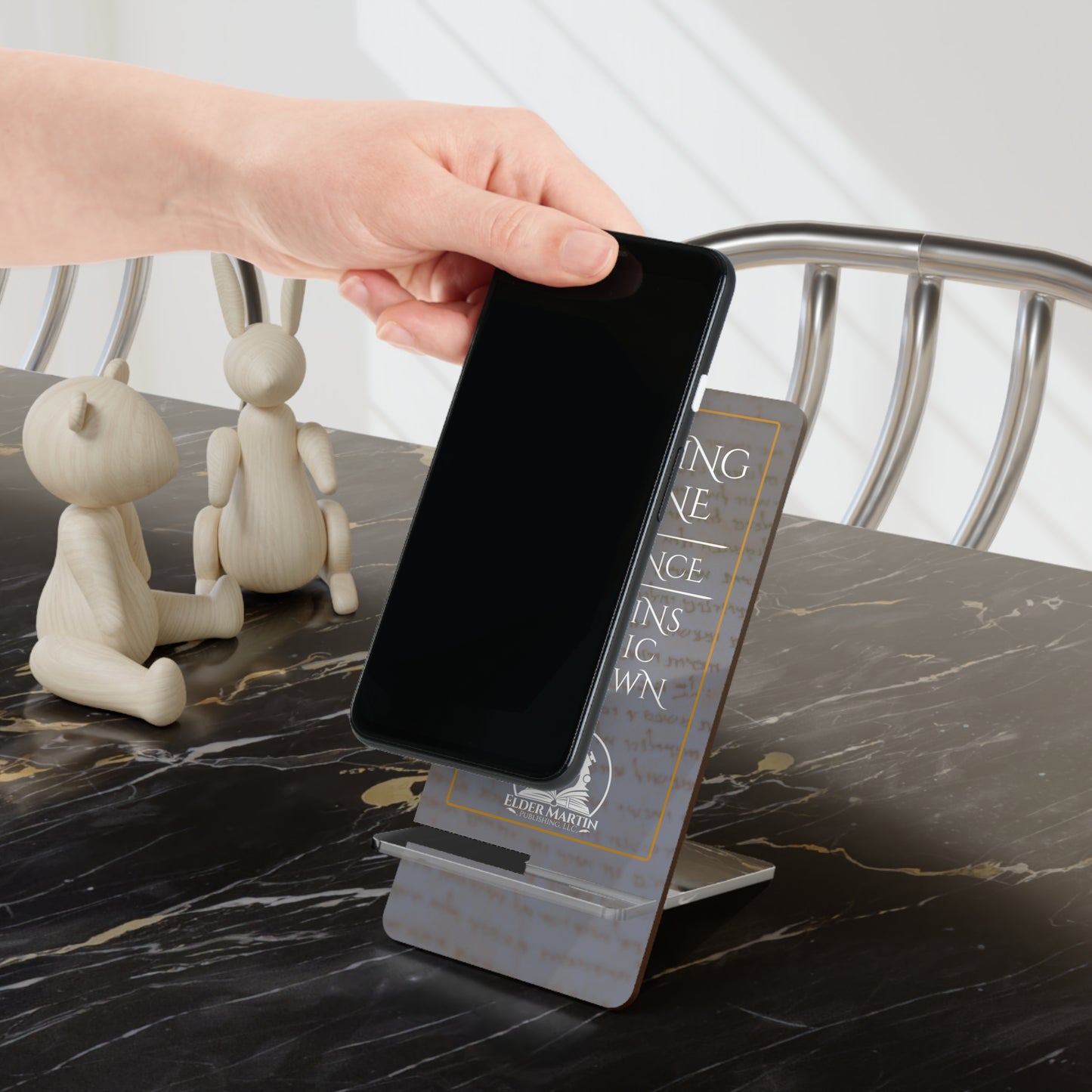Sending Stone Smartphone Display Stand - Pale Parchment