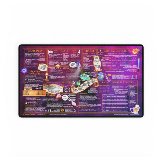 Game Master Deskmat for 5th Edition 2024 Mechanics, standard size, Magic Mists