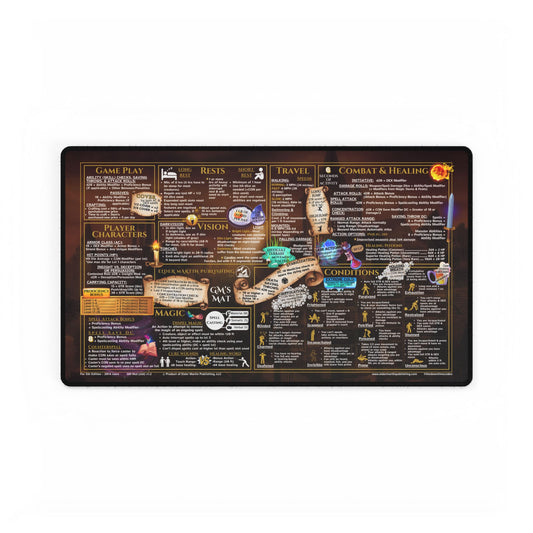 Game Master Deskmat for 5th Edition 2014 Mechanics, standard size, Vampire Village