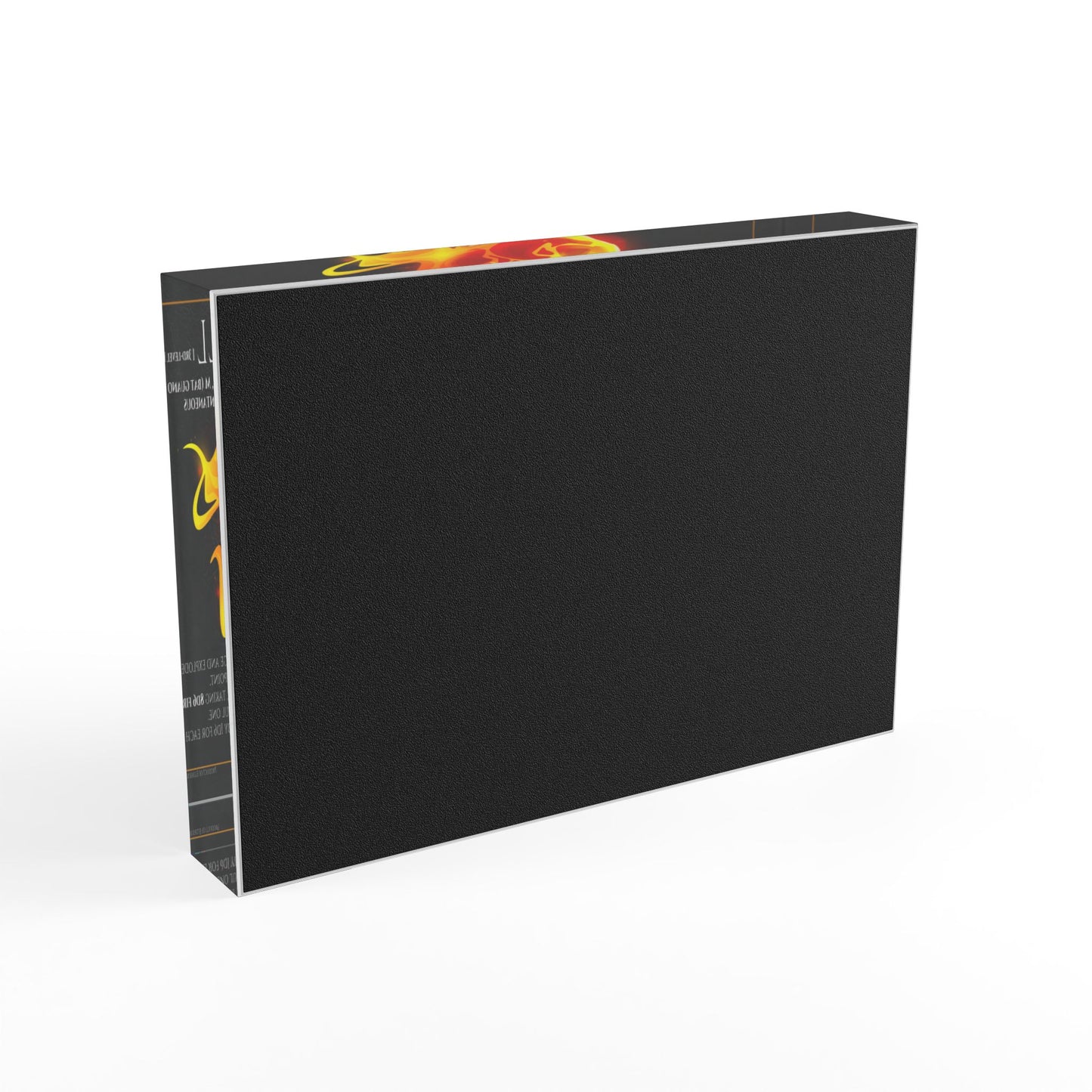 Acrylic Spell Block - FIREBALL - Lurking Leather