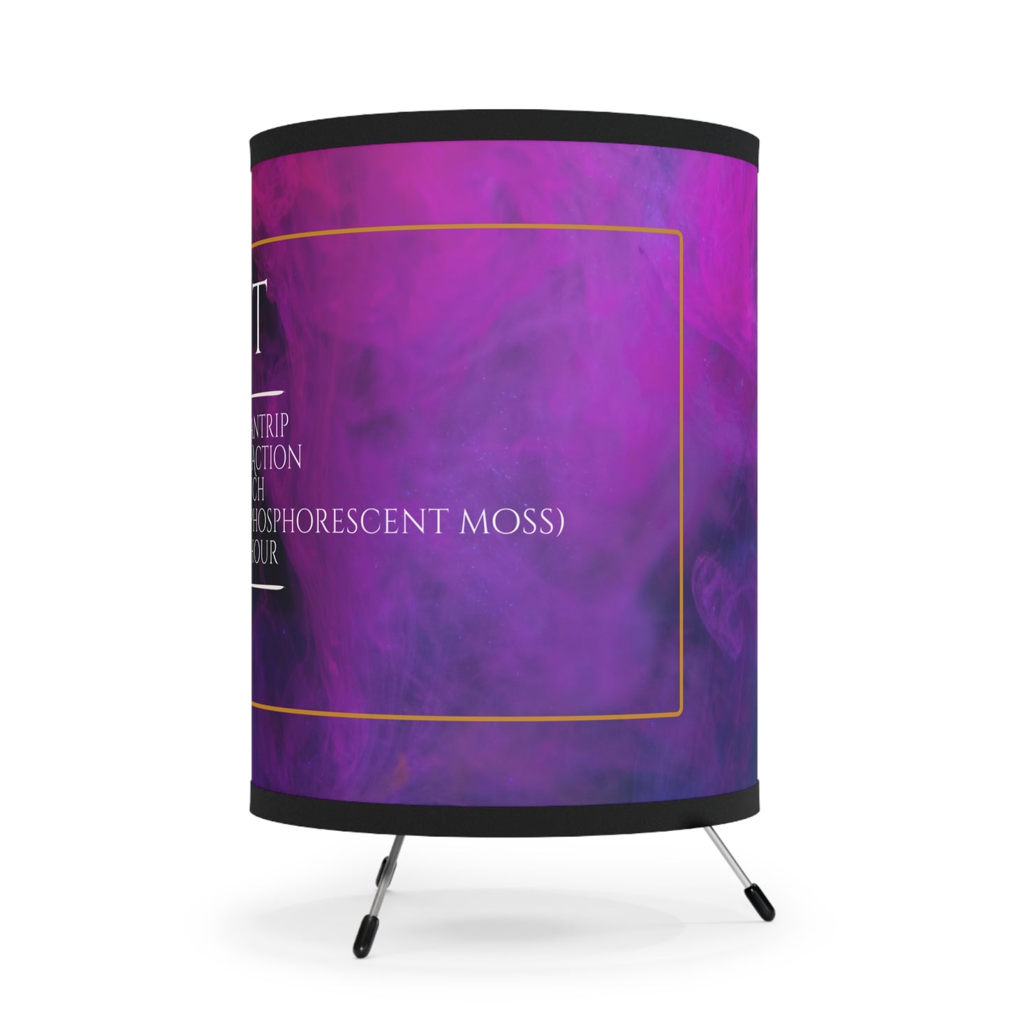 Light Spell Tripod Lamp with High-Res Printed Shade - Magic Mists
