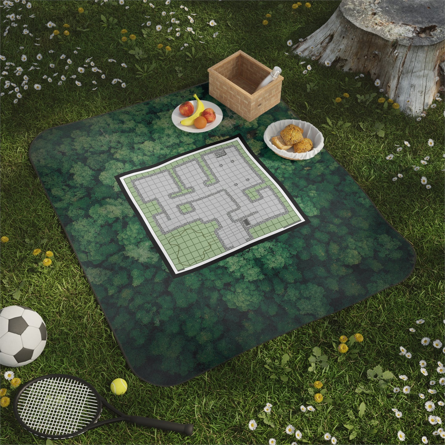 Battle Map Picnic Blanket - Dungeon