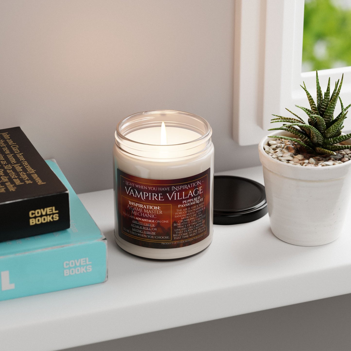 Inspiration Soy Candle | 9oz Vampire Village - Peppered Passionfruit Scent
