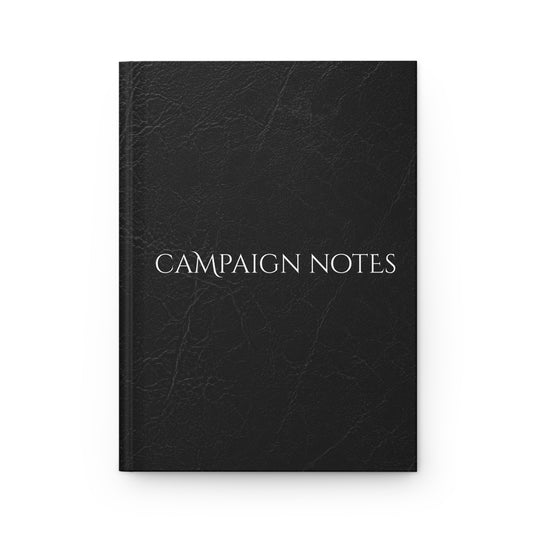 Campaign Notebook, Hardcover Journal, lined - Lurking Leather