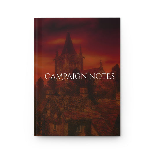 Campaign Notebook, Hardcover Journal, lined - Vampire Village