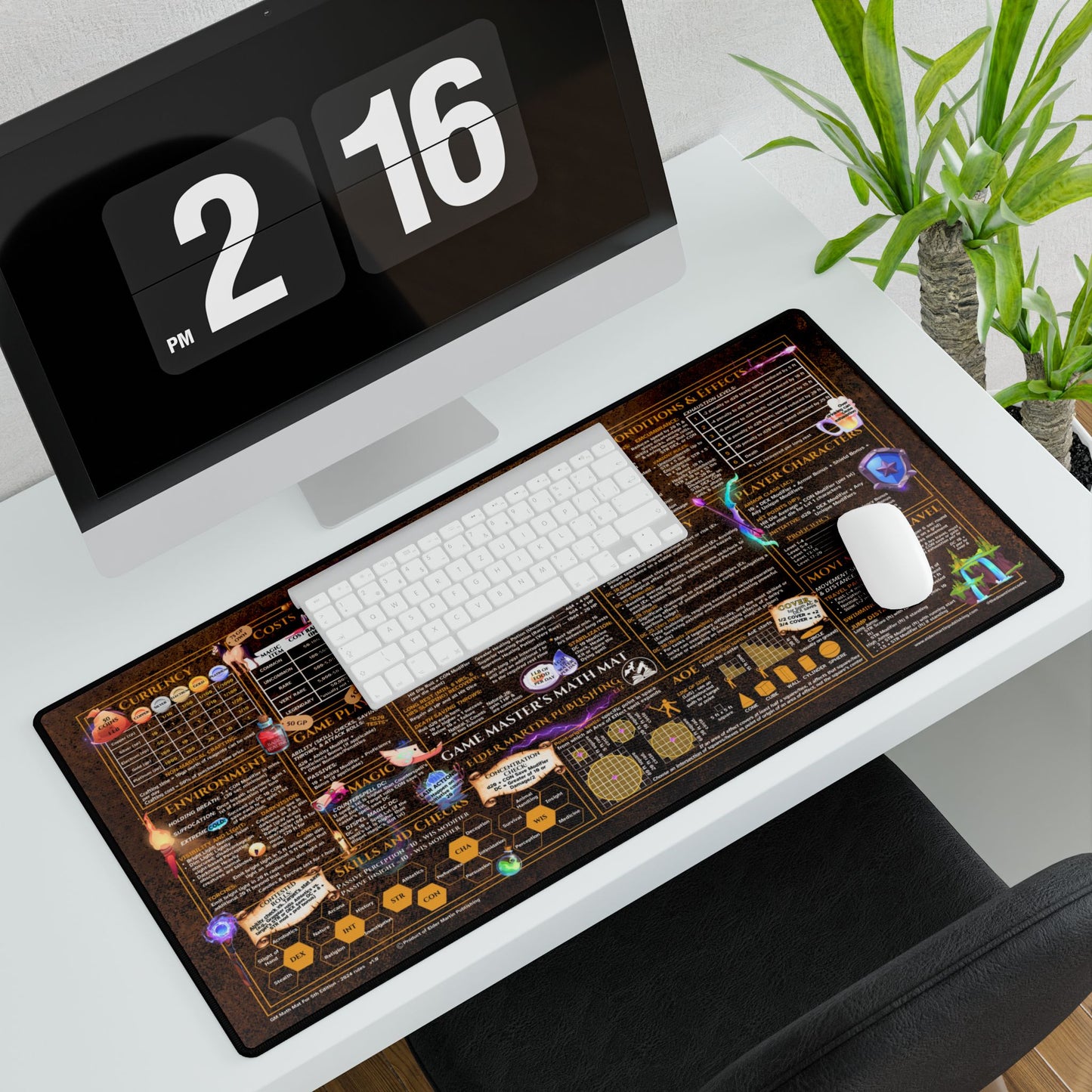 Game Master Deskmat for 5th Edition 2024 Mechanics, premium size, Crafter's Copper