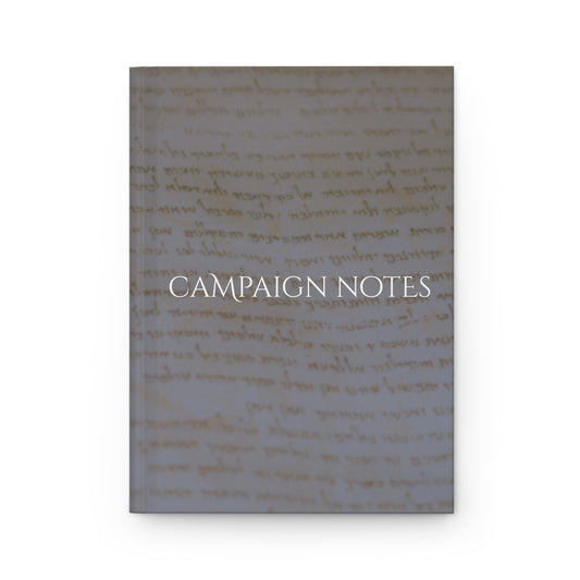 Campaign Notebook, Hardcover Journal, lined - Pale Parchment
