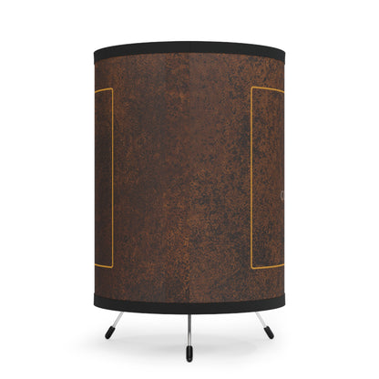 Light Spell Tripod Lamp with High-Res Printed Shade - Crafter's Copper