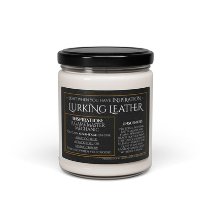 Inspiration Soy Candle | 9oz Lurking Leather - UNScented
