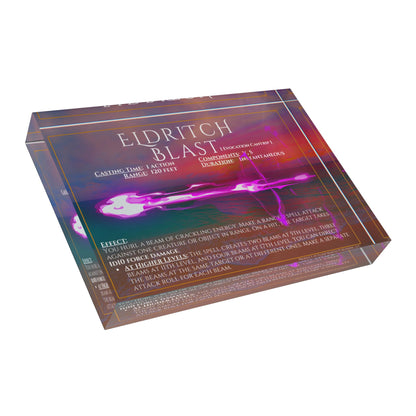 Acrylic Spell Block - ELDRITCH BLAST - Seaside Sunset