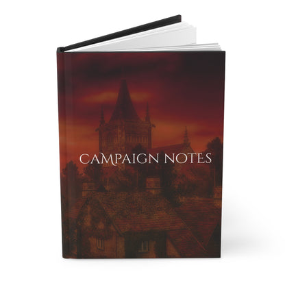 Campaign Notebook, Hardcover Journal, lined - Vampire Village