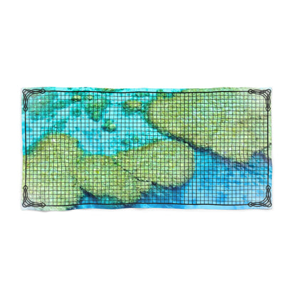 Table Top Terrain Beach Towel, Islands