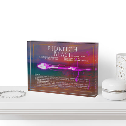 Acrylic Spell Block - ELDRITCH BLAST - Seaside Sunset