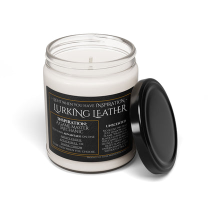 Inspiration Soy Candle | 9oz Lurking Leather - UNScented