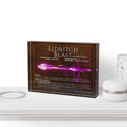 Acrylic Spell Block - ELDRITCH BLAST - Crafter's Copper