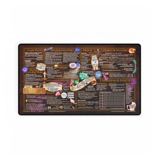 Game Master Mat for 5th Edition 2024 Mechanics, game size, Crafter's Copper