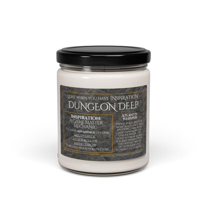 Inspiration Soy Candle | 9oz Dungeon Deep - Atlantis Whisper Scent