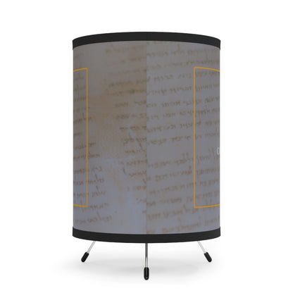 Light Spell Tripod Lamp with High-Res Printed Shade - Pale Parchment