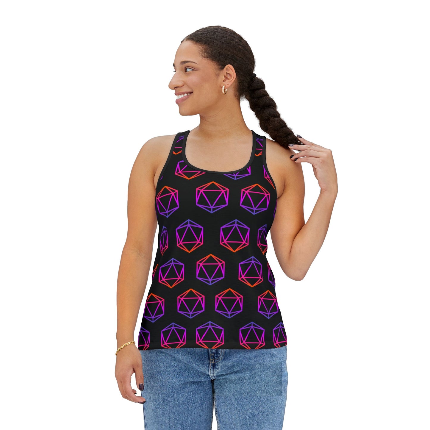 D20 Racerback Tank, womens