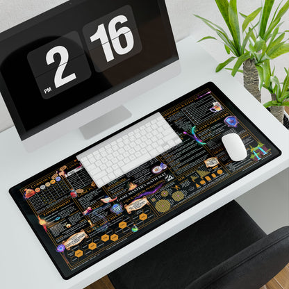Game Master Deskmat for 5th Edition 2014 Mechanics, premium size, Lush Leaves