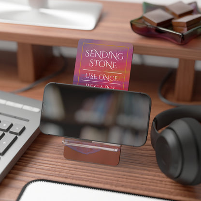 Sending Stone Smartphone Display Stand - Seaside Sunset