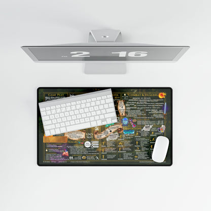 Game Master Deskmat for 5th Edition 2014 Mechanics, standard size, Dark Forest