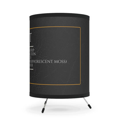 Light Spell Tripod Lamp with High-Res Printed Shade - Lurking Leather