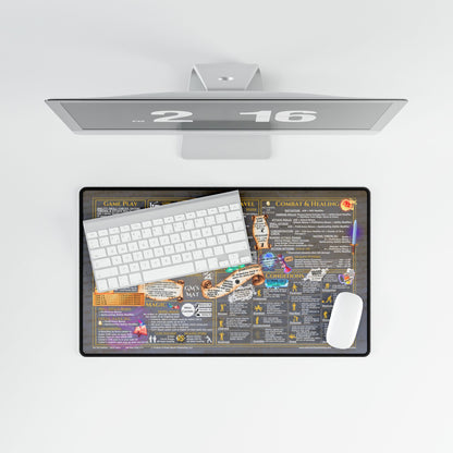 Game Master Deskmat for 5th Edition 2014 Mechanics, standard size, Pale Parchment