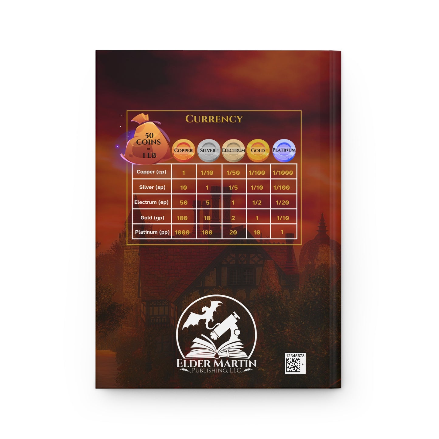 Campaign Notebook, Hardcover Journal, lined - Vampire Village