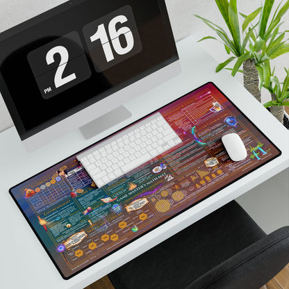 Game Master Deskmat for 5th Edition 2014 Mechanics, premium size, Seaside Sunset