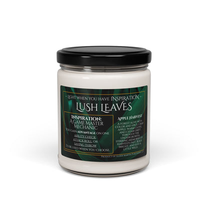 Inspiration Soy Candle | 9oz Lush Leaves - Apple Harvest Scent
